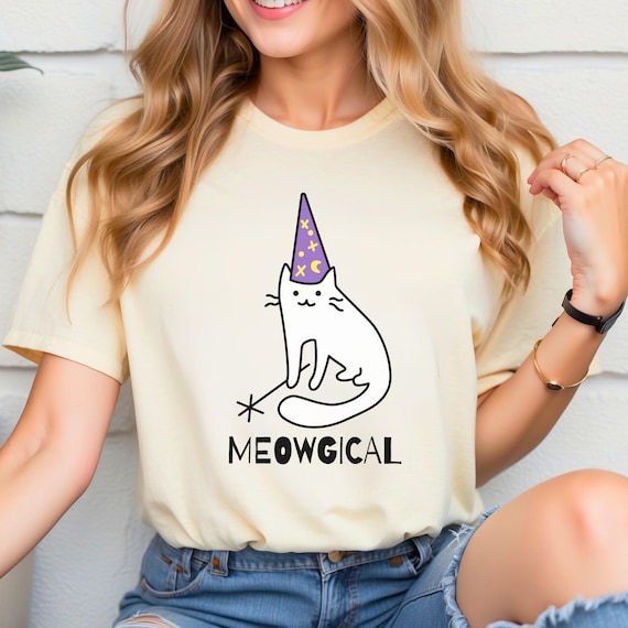 Funny Cat Tee, Cute Meow-gical Shirt, Cat Lover gift, Meowgical Present, Cat Lady T-Shirt