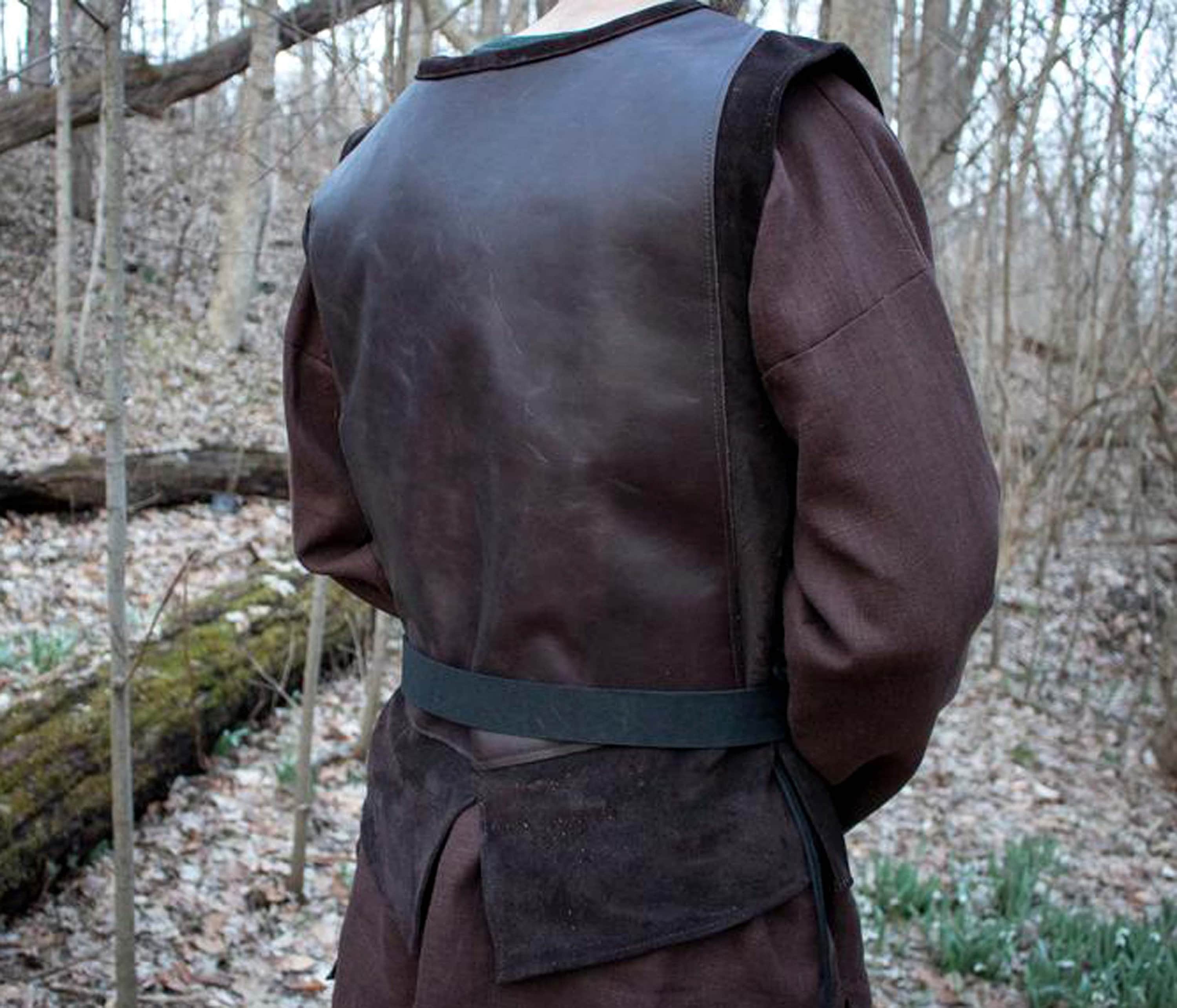 Medieval Jerkin Tunic Medieval Leather Jacket | Etsy