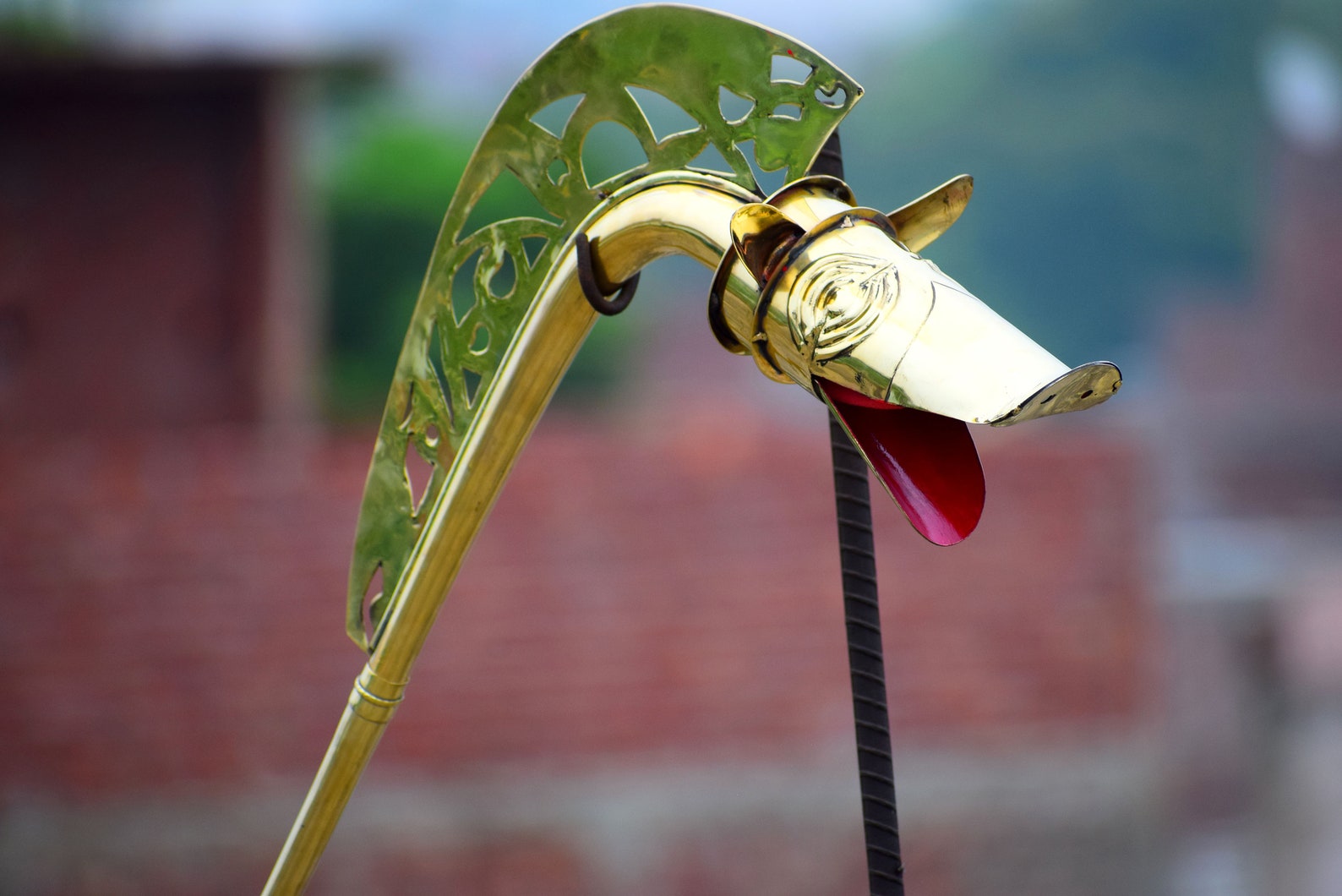 Carnyx Trumpet Celtic War Horn Celtic Trumpet Wind Etsy