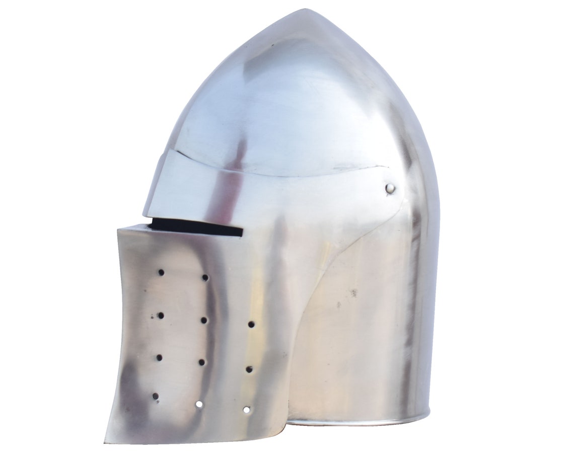 helmet Medieval Helmet close helmet visored Etsy