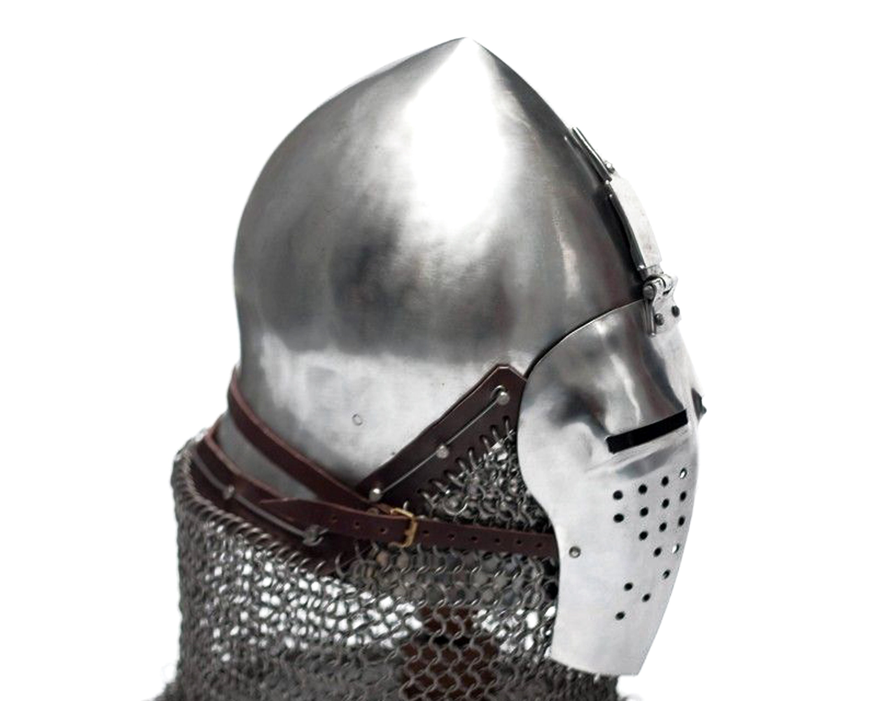 Medieval Italian Helmet / 9 mm round ring butted oil Etsy