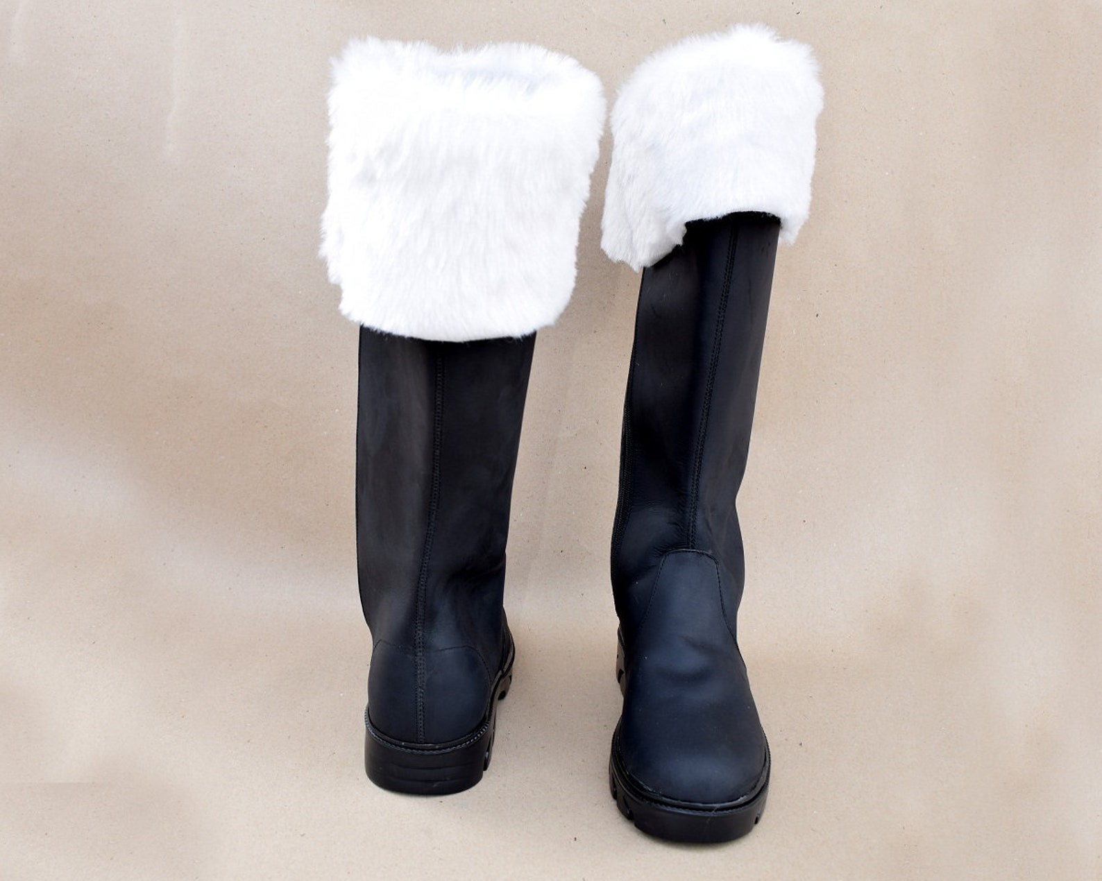 mens black santa boots