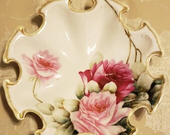 Vintage Bride Hope Chest! Vintage China Floral Serving Dish, Vintage China Floral Dish, Vintage Floral Bowl, Vintage China Bowl, Vintage