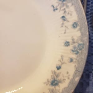 Something Blue! Vintage Hitkari Blue Floral Bone China Dessert Plates* Bread Plates*Salad Plates