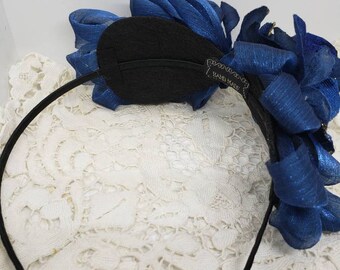 Something Blue! Beautiful Blue Hydrangea Bridal Headband/Blue & Gold Hydrangea Headband/Blue Bridal Headband/Blue Floral Headband