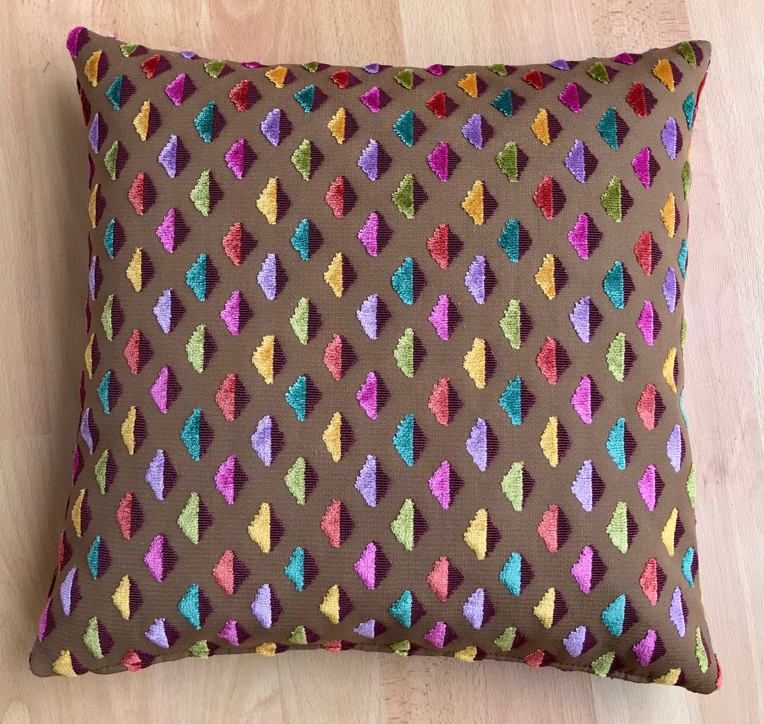 Housse de Coussin Carrée Dans Un Tissu Chez Lelièvre