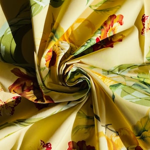 Flower fabric coupon
