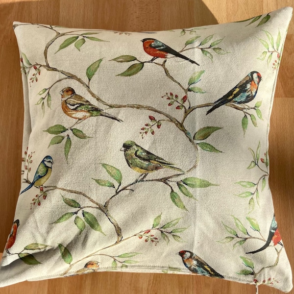 Housse de coussin oiseaux