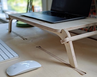 Desk shelf, organizer, or pedestal for laptop, screen, monitors made in Canada