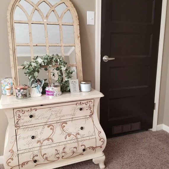 Elegante acento cofre con cajones gabinete de almacenamiento | Etsy