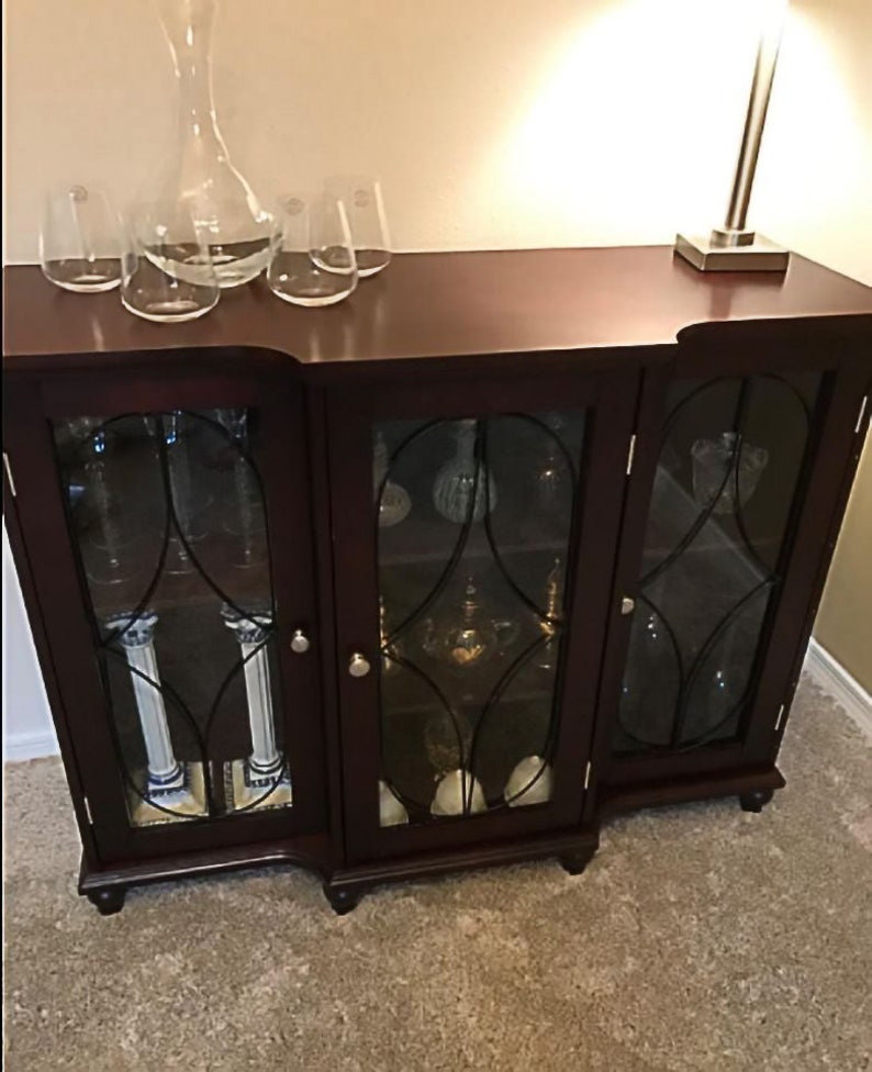 38''W Modern Accent Console Table Storage China Buffet