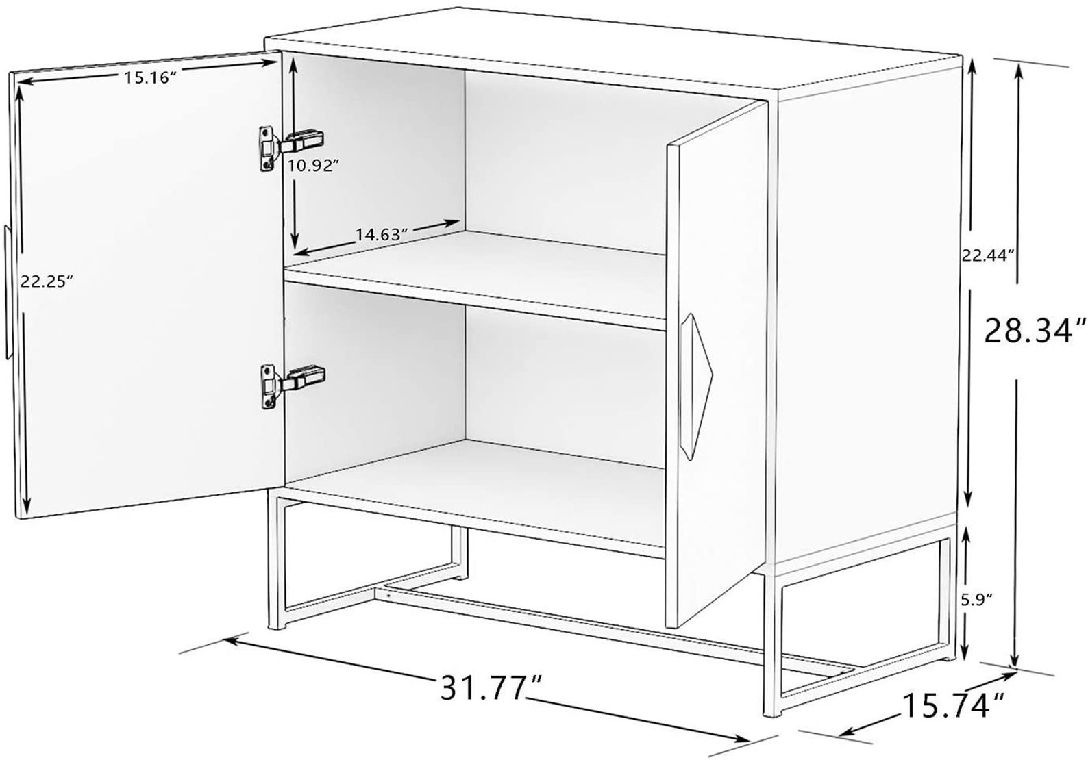 Modern Buffet Sideboard Storage Console Tables TV Etsy