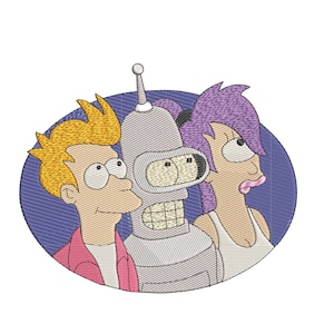Futurama Characters - Embroidery Digital Design