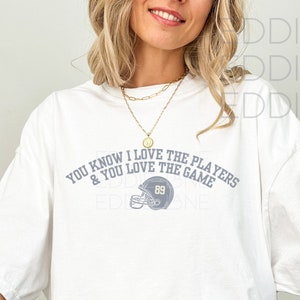 Original Love The Players Unisex Comfort Colors Tee | Football Season Shirt, &#39;Tis The Season Football Tee, College Football Shirt