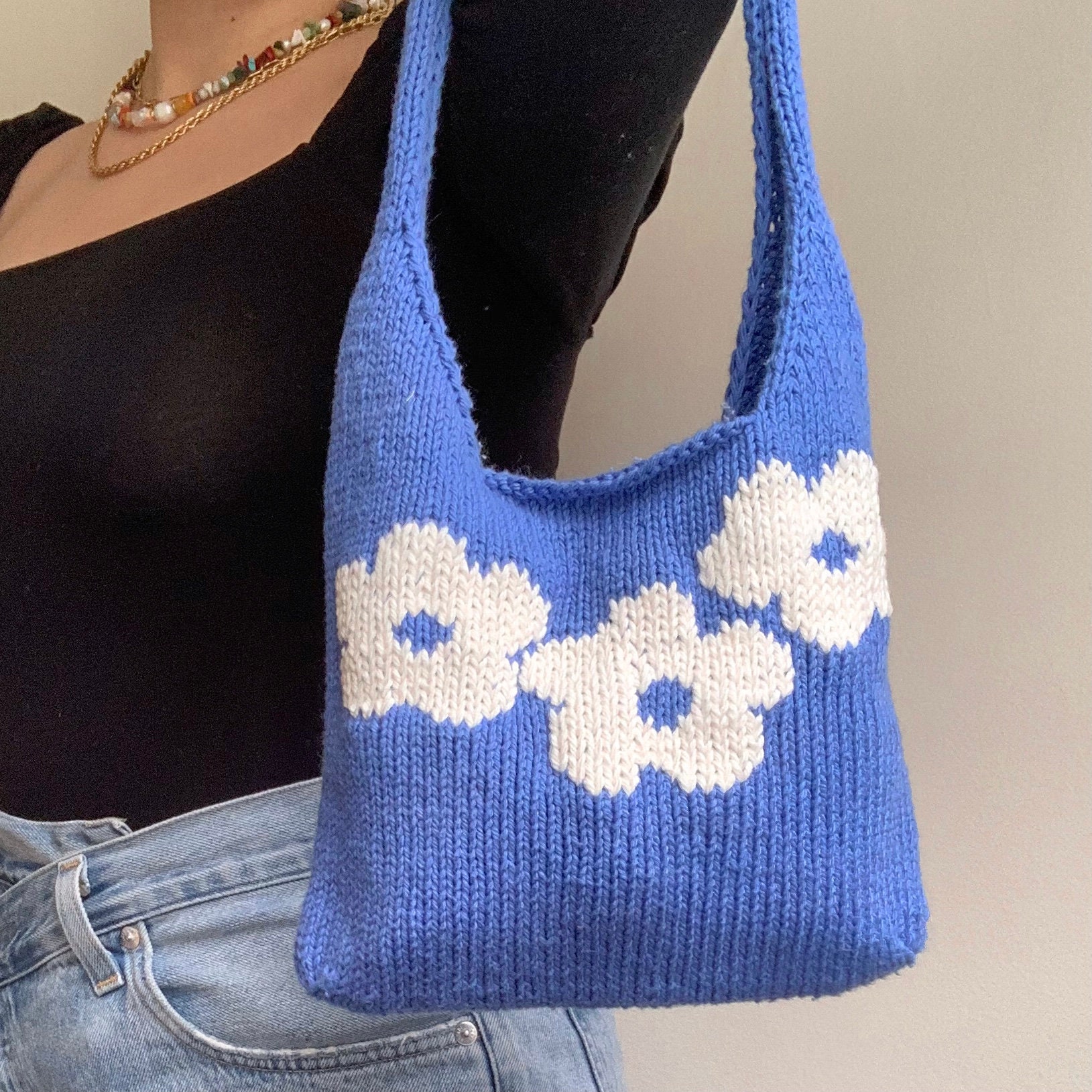 Crazy Daisy Purse Knit Edition Knitting Pattern Etsy