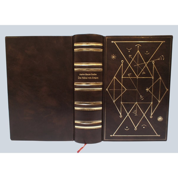 Die Nebel von Avalon Leder, The Mists of Avalon Marion Zimmer Bradley; leather bound book