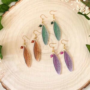 Wing Earrings | Whimsical Earrings, Fairy Jewelry, Beaded Jewelry