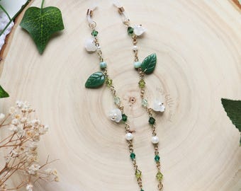 Lily of the Valley Glasses Chains | Flower Glasses Chains, Glasses Accessory, Eyeglass Chain, Fairycore Gift, Witchy Accessory