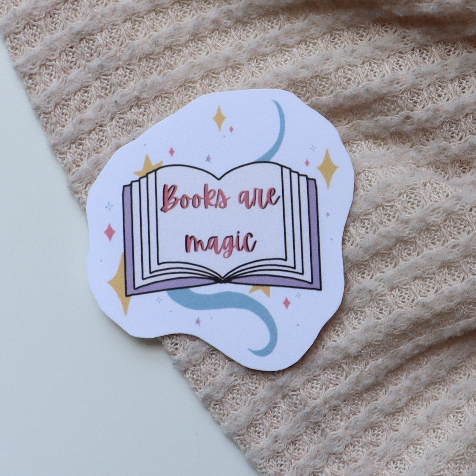 Books Are Magic Sticker Bookish sticker books bookworm | Etsy