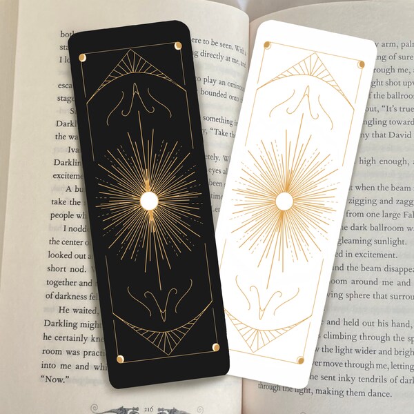 Shadow And Bone Bookmark | Grishaverse Bookmark, Six of Crows, Sun Summoner & Darkling, Leigh Bardugo, Bookish Bookmark