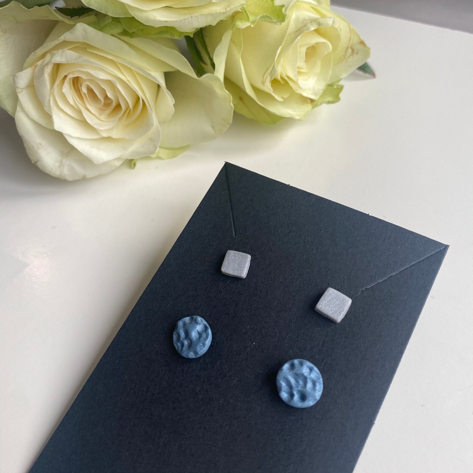 Shimmery stud earring packs Etsy