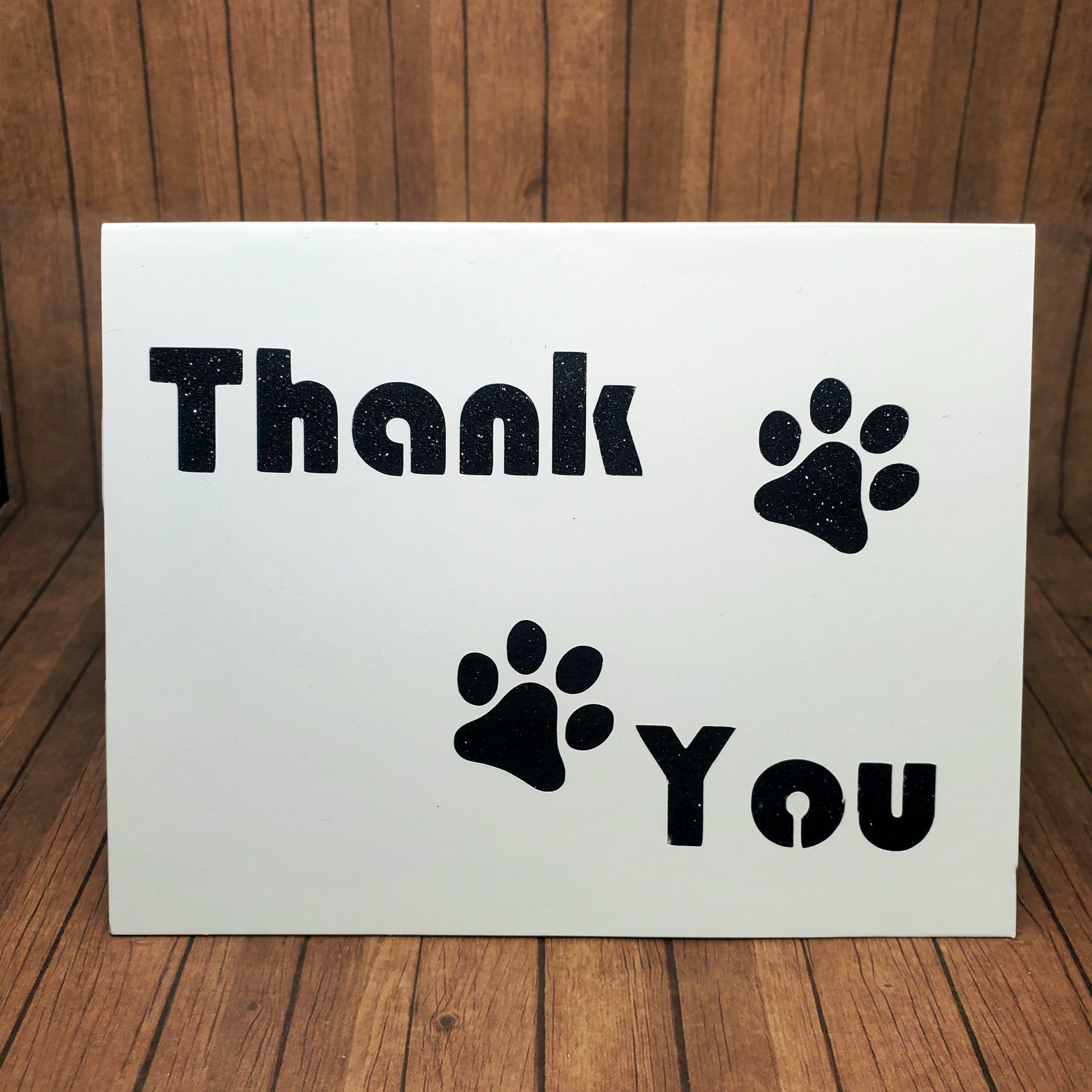 Paw Print Thank You Cards Set of 8 | Etsy