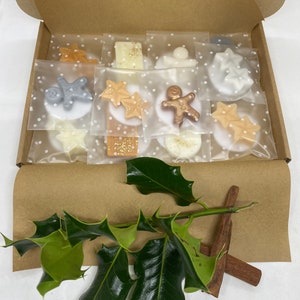 Christmas Wax Melts Gift Set: Festive Scents, Hand Poured Soy Wax