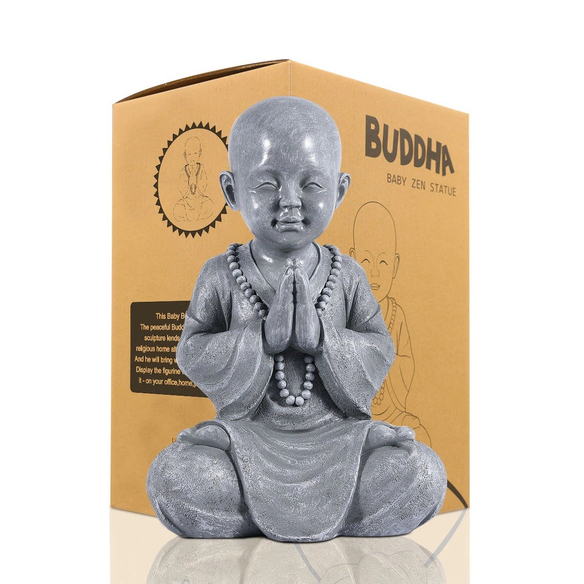Goodeco Meditating Baby Buddha Statue Garden Outdoor Buda Etsy