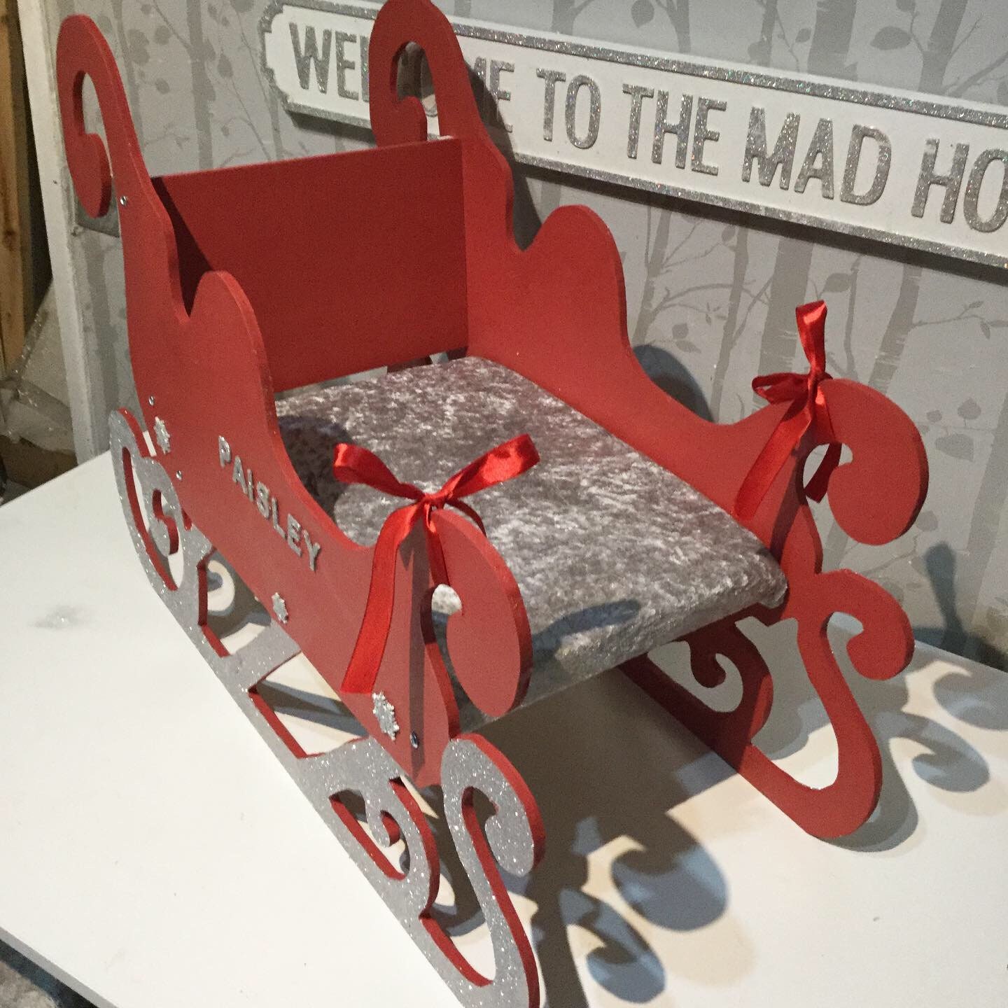 Muebles de trineo de madera personalizados para niños Paseo de | Etsy