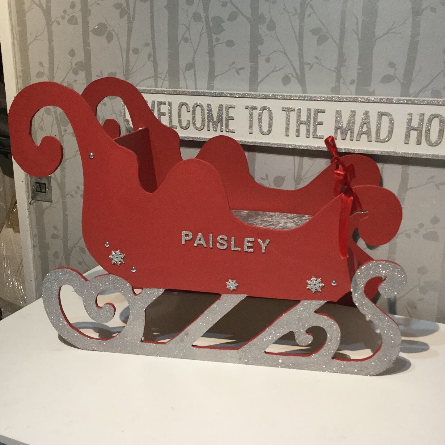 Muebles de trineo de madera personalizados para niños Paseo de | Etsy