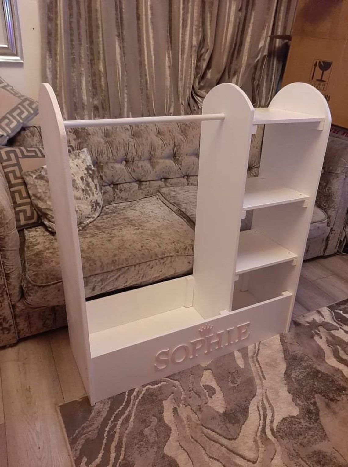 Personalised kids dressing up rail kids bedroom furniture Etsy