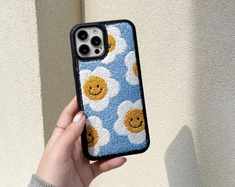 Embroidery Kawaii Cute Fluff Flowers Clear Soft iPhone Case Apple iPhone 13 12 11 pro max X XS XR 7 8 Plus Phone Shell Back Cover Embroidery Kawaii Cute Fluff Flowers Clear Soft iPhone Case Apple iPhone 13 12 11 pro max X XS XR 7 8 Plus Phone Shell Back Cover