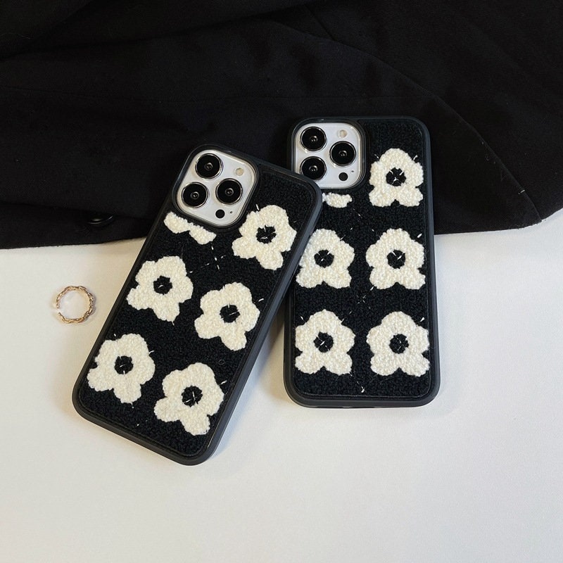 Embroidery Kawaii Cute Fluff Flowers Clear Soft iPhone Case Apple iPhone 13 12 11 pro max X XS XR 7 8 Plus Phone Shell Back Cover Embroidery Kawaii Cute Fluff Flowers Clear Soft iPhone Case Apple iPhone 13 12 11 pro max X XS XR 7 8 Plus Phone Shell Back Cover