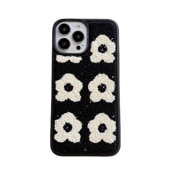 Embroidery Kawaii Cute Fluff Flowers Clear Soft iPhone Case Apple iPhone 13 12 11 pro max X XS XR 7 8 Plus Phone Shell Back Cover Embroidery Kawaii Cute Fluff Flowers Clear Soft iPhone Case Apple iPhone 13 12 11 pro max X XS XR 7 8 Plus Phone Shell Back Cover
