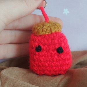 Jar of Jelly Keychain | Crochet Keycahin