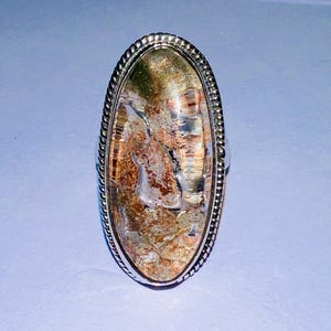 Garden Quartz Ring 925 Sterling Silver Ring Natural Garden Quartz Ring Handmade Ring Lodolite Quartz Ring Garden Quartz Lodolite Gift Her