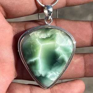 Hemimorphite / Hemimorphite Pendant/ 925 Sterling Silver /Gemstone Pendant/ Handmade Pendant/ Engagement Gift For Mom