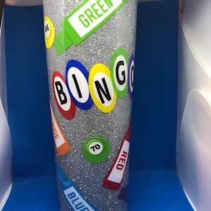Custom bingo tumbler