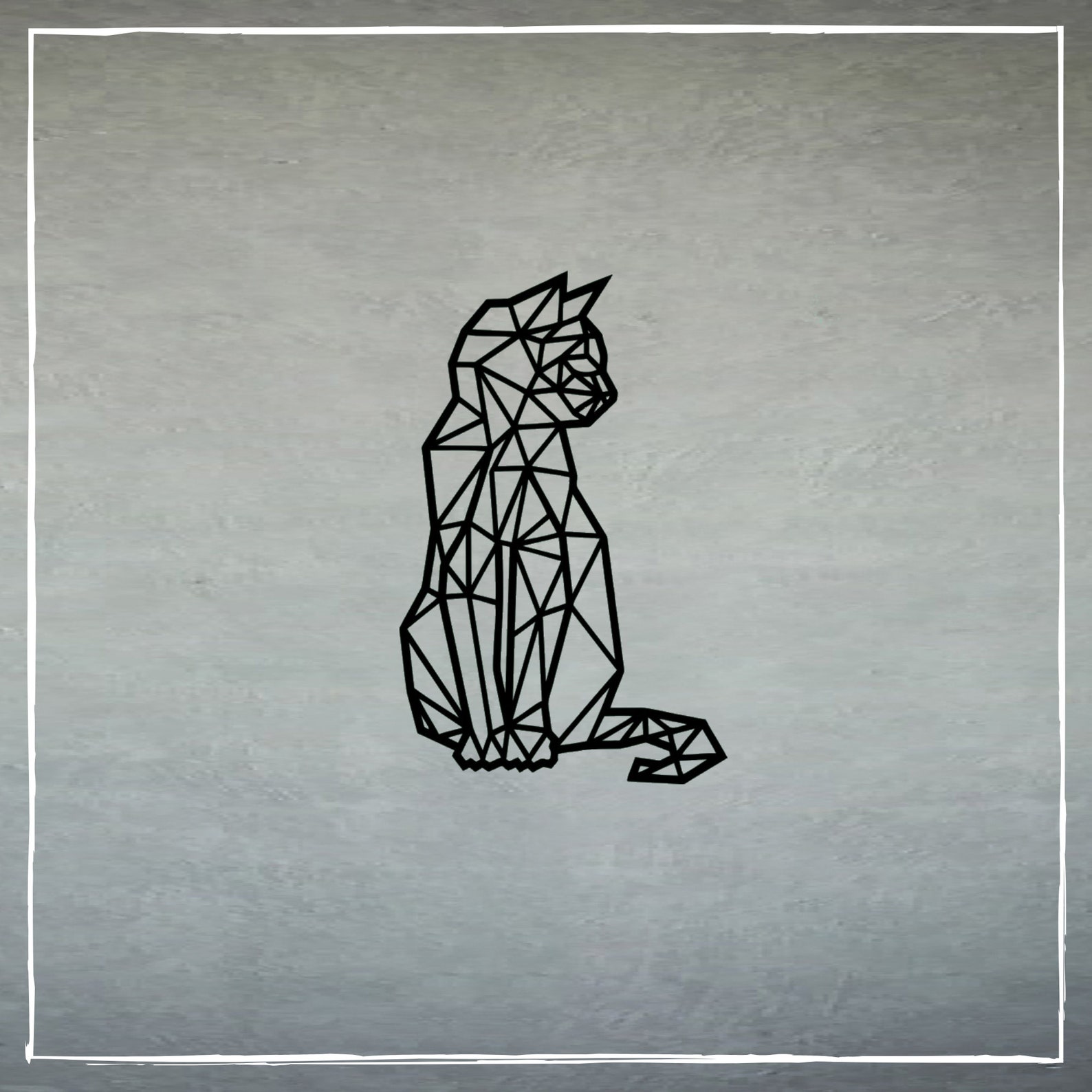 Wooden Animal Wall Decor Cat Wall Art Home Decor Etsy UK