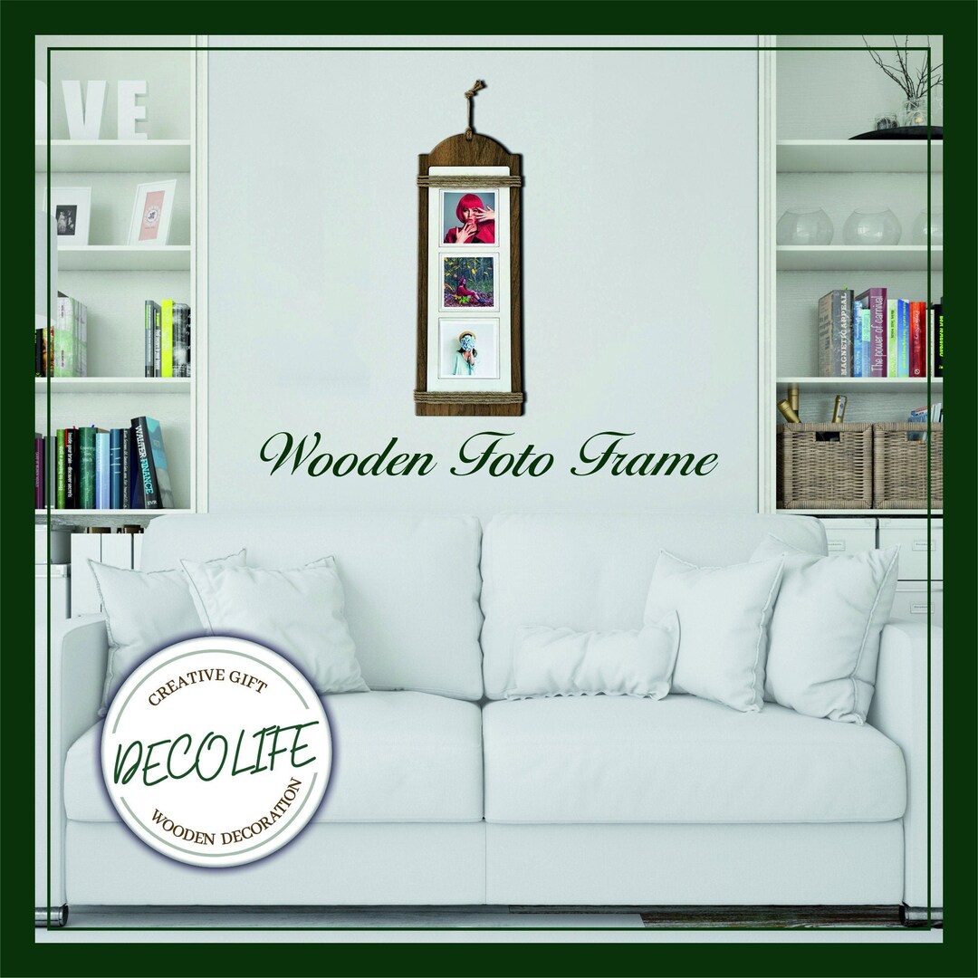 Wooden Photo Frame Wall Decor Multiple Picture Frame Etsy UK