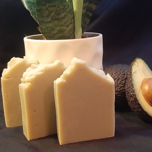 Handgemaakte avocado zeep - echte avocado - Franse groene klei-veganistisch-verfrissend-koud proces-gratis verzending!