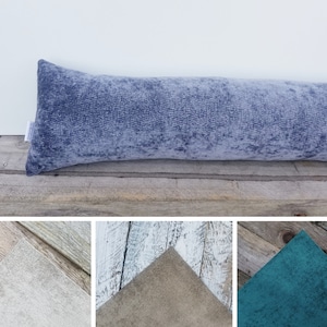 LONG Draft Excluder With Filling | Fire Resistant Upholstery Fabric | 4 Colours | Draught Stopper | Ecco Friendly | Mother&#39;s Day Gift