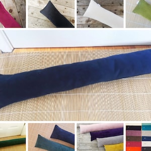 Luxury Velvet Draft Excluder: Fire Resistant Home Decor, Eco Friendly