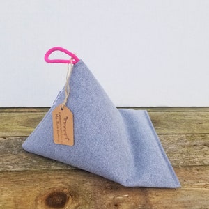 Handmade Fabric Tablet/Kindle/IPad Pillow Stand | Grey Stylish holder | Tablet/IPad Bed Stand | Mother&#39;s Day Gift| Bed Beanbag WFH