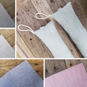 Paraspifferi verde a risparmio energetico con imbottitura / Realizzato su misura / Tessuto ignifugo / Colore grigio, avorio, bordeaux / Ecologico