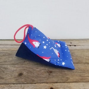 Handmade Cotton Tablet/Kindle/IPad Pillow Stand | Christmas Santa Pattern | Bed Stand | Homeschooling | Bed Beanbag | Bed Tablet Stand