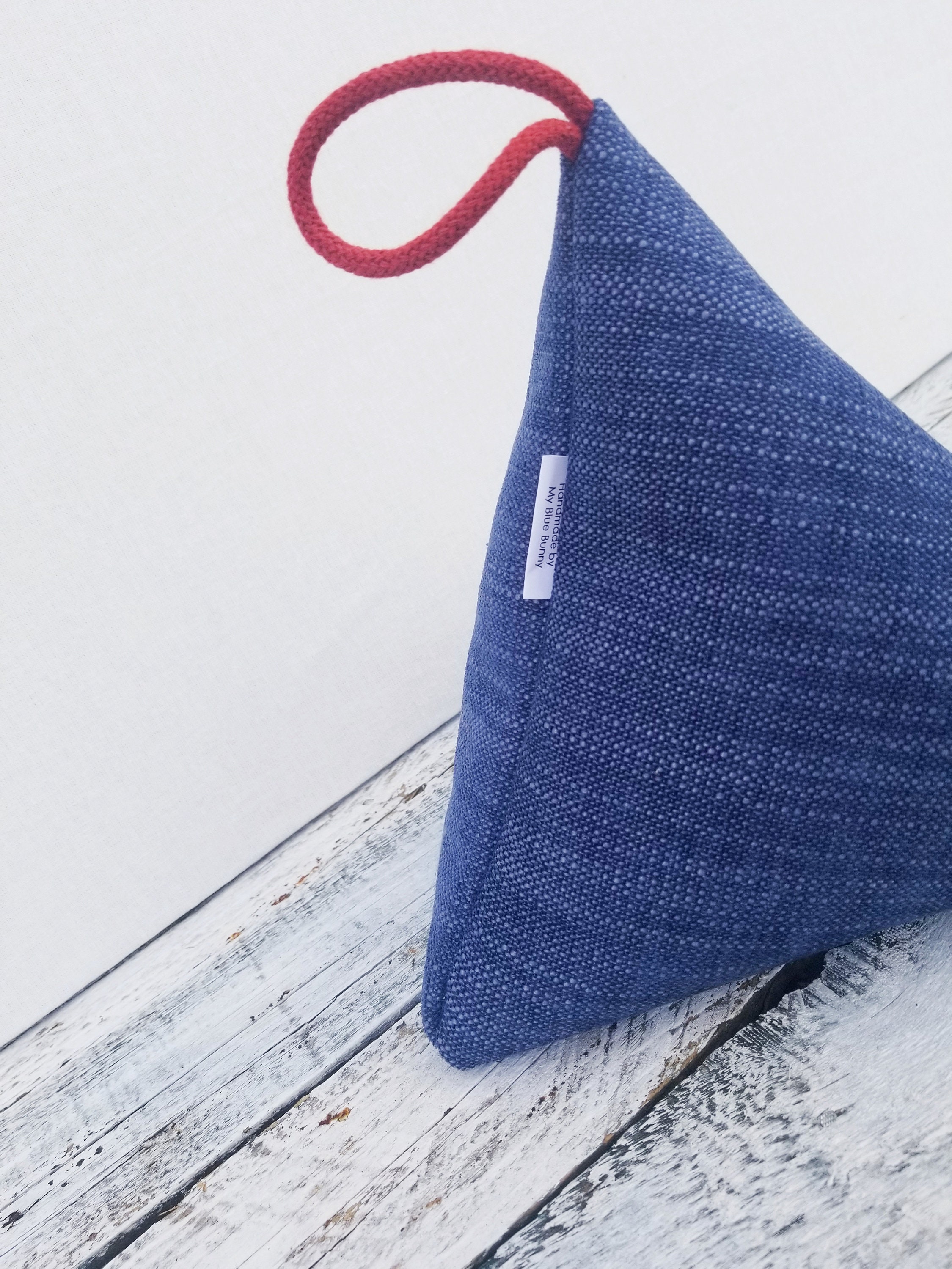 Handmade Fabric Tablet/kindle/ipad Pillow Stand Navy Blue Etsy UK