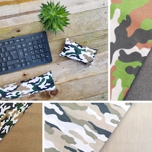 Handgemaakte ergonomische polssteun voor muis en toetsenbord, Moro-ontwerpset, 6 MATEN! REDAY 2 SCHIP! Soldatenpatroon Wfh Tkl Moederdagcadeau