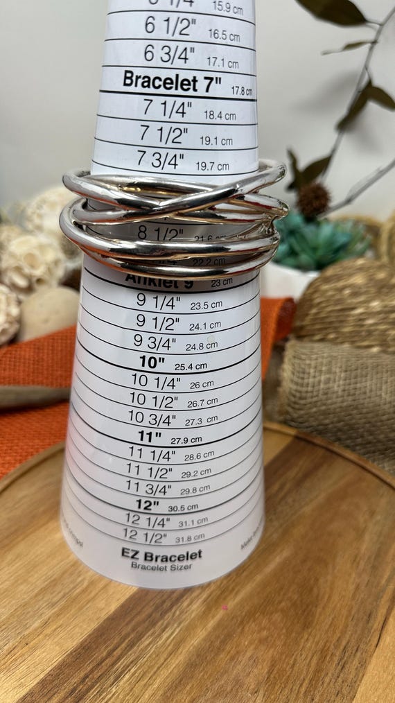 Twisted Bangle - Filled silver Tubes 925 Sterling… - image 7