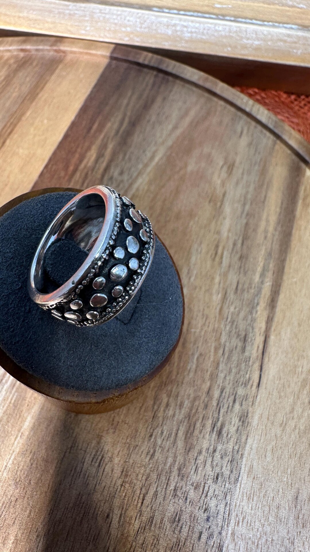 Pebble Design Band - Silver Ring - 925 Sterling Silver - Etsy